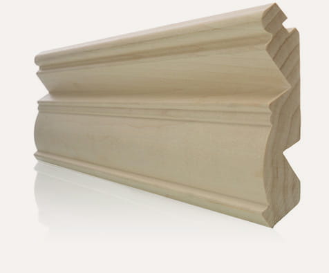 Moulure en bois franc, essence de bois : érable.